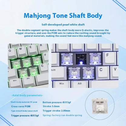 CIDOO QK61 V2 Mechanical Keyboard 60% Layout Gasket Structure VIA Programmable Hot-Swap Three Mode Wireless RGB Keyboard