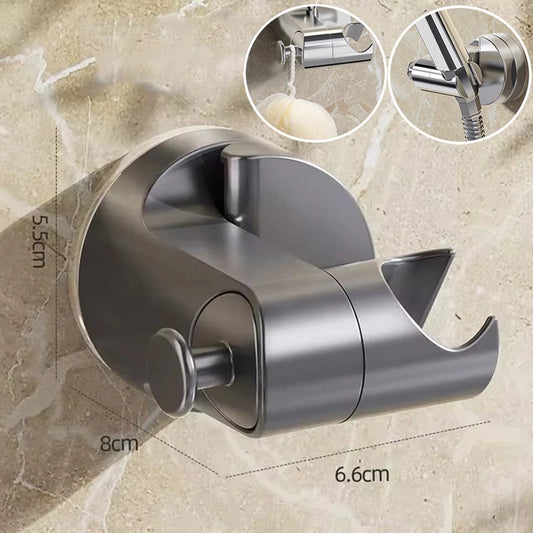 Shower Holder 360°Adjustable Self-adhesive Shower Head Stand Bracket, Suction Cup Shower Head Holder Bathroom Accessories