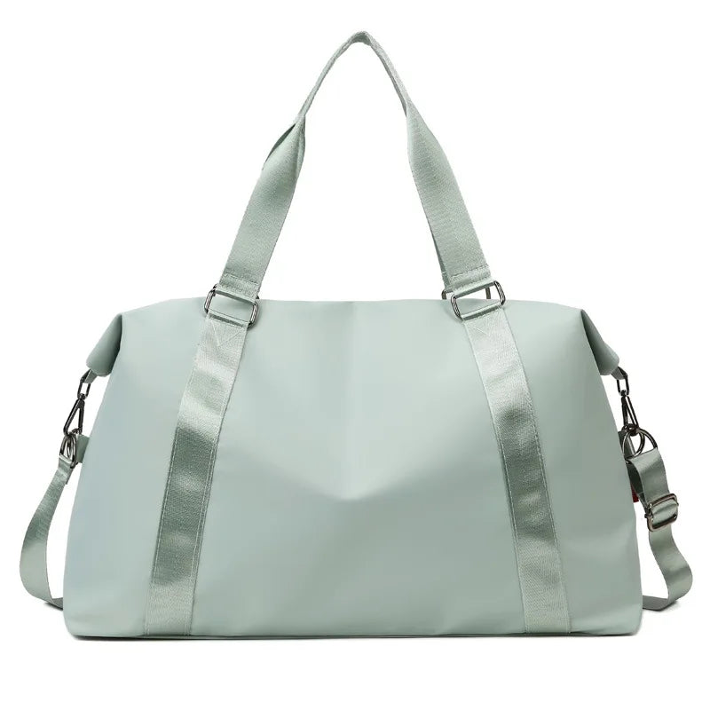 Women's Large Travel Bag Multi-Functional Duffle Tote Bag Handbags Nylon Waterproof Shoulder Bag Women Wet Dry Pockets Gym Bag