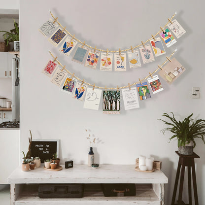 Hanging Photo Display Room Wall Decor for Bedroom Living Room Dorm Office Party Decor Teen Girl Gifts