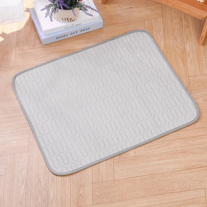Pet Summer Cooling Mat, Ice Silk Sleeping Pad for Dogs & Cats, Breathable Latex Mattress, Anti-Slip Pet Bed for All Seasons