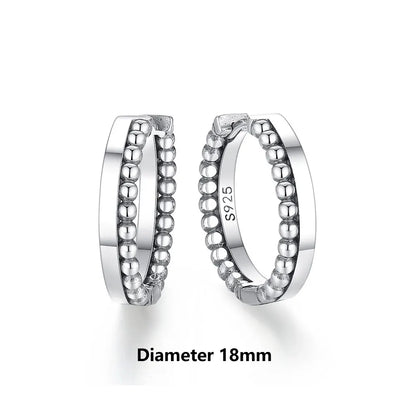 New 2026 Original 925 Sterling Silver Earrings For Women Piercing Hoop Love Heart Earings Rose Gold Wedding Gift Luxury Jewelry
