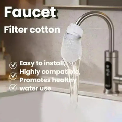 ㈅Faucet Filter Cotton Prevents Splashing And Filters Tap Water, , Sand, Rust, Scale, And Other Impurities