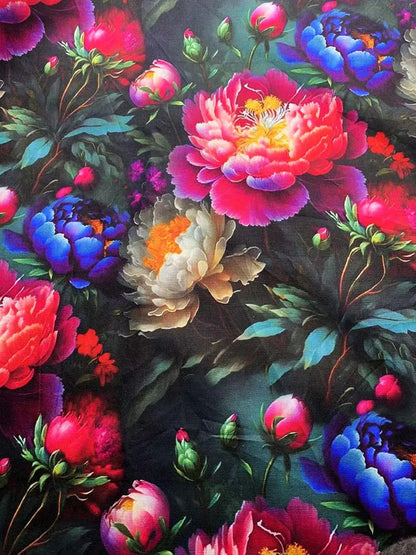 Cotton Fabric Digital Printing HD Fairy Tale Dream House Elf for DIY Handmade Sewing Clothes Bags Dresses by Half Meter