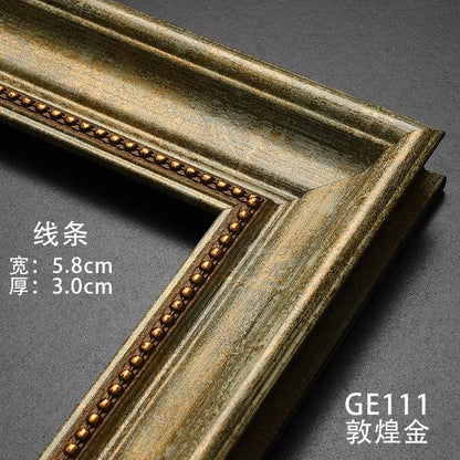 Gold Paint Frame Oil Paintings Wall Art Pictures Frames Embroidery Frame Home Decor Porta Retrato Digital Personalized Gift