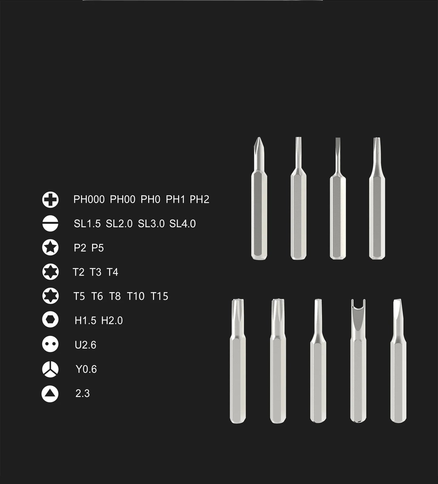 Magnetic Screwdriver Set 24 In 1 Kit Bits Precision Electronics Computer PC Phone Disassembly Multifunctional Maintenance Tool