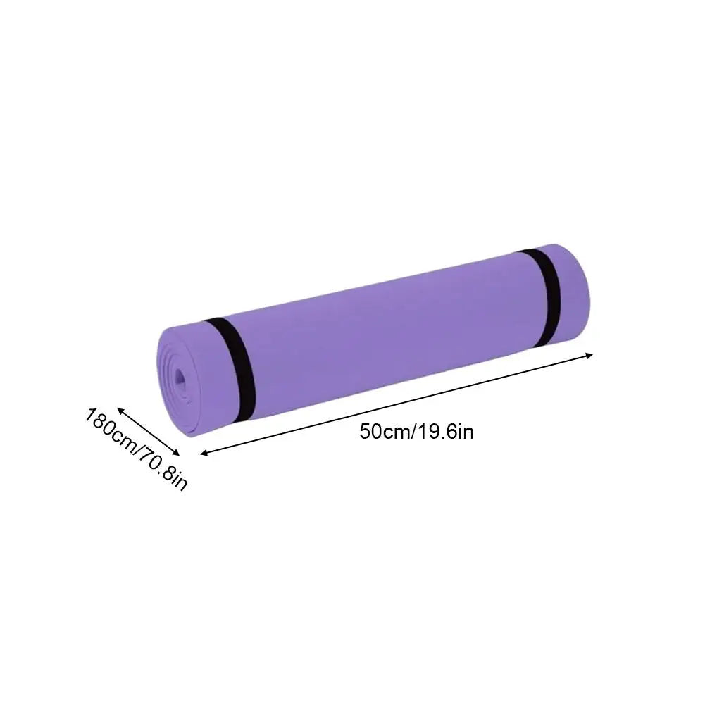 6mm Yoga Mat Non Slip Outdoor Lightweight Portable Fitness Exercise Pad Extra Thick Cushion Workout Mat For Travel Pilates