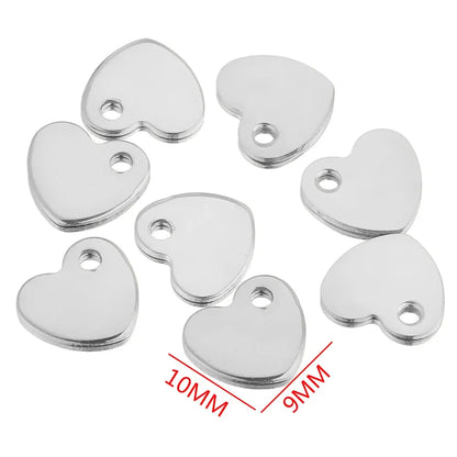 50pcs Customized Custom Laser Engrave Name LOGO Stainless Steel Personalized Necklace Extend Chain Tail Tag Jewelry Wholesale