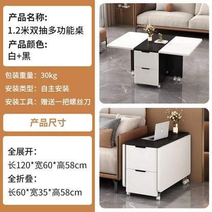 Italian Folding Coffee Table With Storage Removable Modern Neutral Coffee Table Premium Beauty Mesa De Centro Home Furniture