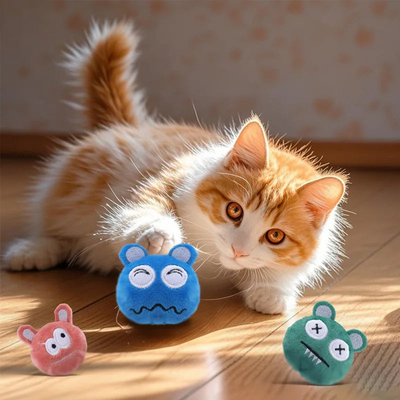Funny Catnip Toy Balls Kitten Cat Toys Interactive Rolling Balls Cat Accessories Pet Products