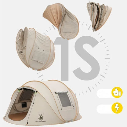 Tents Outdoor Camping Waterproof One Touch Tent Foldable Portable Ultralight Tent 2 Person Sun Protection Nature Hike Equipment