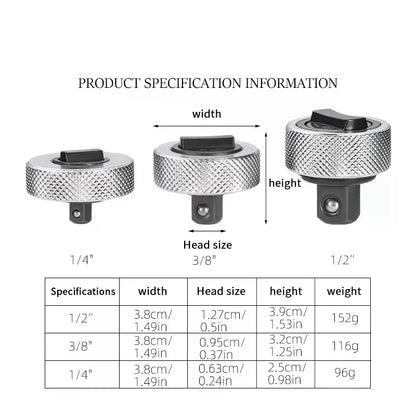 Quick & Labor-saving Ratchet Wrench Set: 3pcs Adjustable and Portable, Includes 1/2'', 3/8'', 1/4'' Socket.