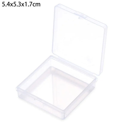 1Pcs Plastic Transparent Storage Box Small Items Sundries Jewelry Organizer Case Beads Container Pill Chip Box Tools Accessories