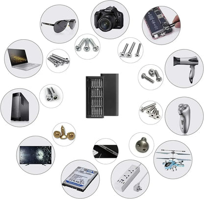 Precision screwdriver set for mobile phones, computers, laptops, professional maintenance and disassembly tools, small screws
