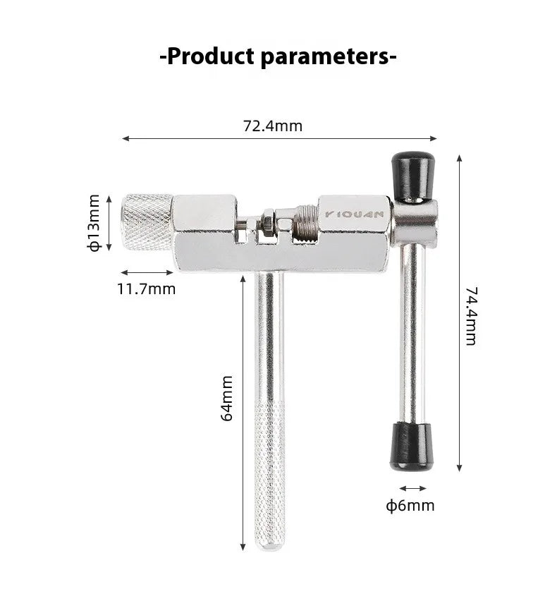 Mountain Bike Chain Cutter Chain Unloader With Nickel Plated Top Pin All Steel Chain Remover Road Bike Chain Removal Tool