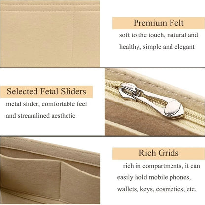 Bag Organizer for Longchamp Small Tote Bag Timid Bags Storage & Finishing Inner Liner Handbags Insert Organizer Fit Mini Size