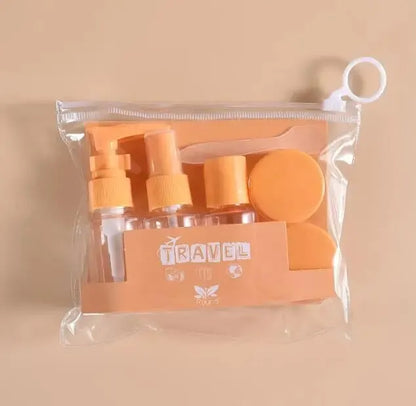 Travel Bottles Kit Leak Proof Portable Toiletry Containers Set Clear Travel Size Cosmetic Containers For Lotion Shampoo Cream So