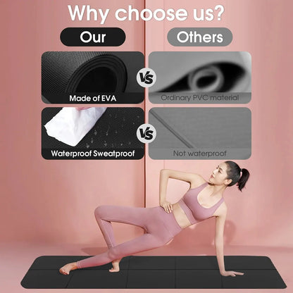 Yoga mat sports fitness EVA comfortable foam 3mm thick yoga mat sports yoga and Pilates gymnastics mat
