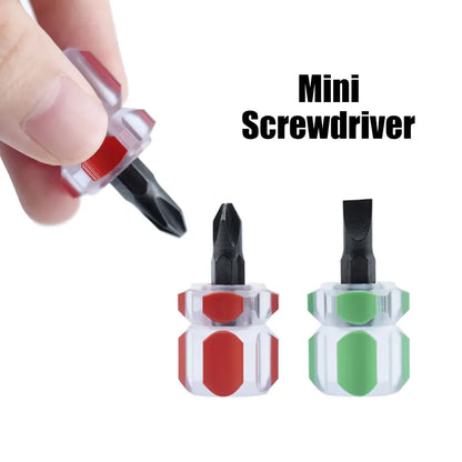 Screwdriver Kit Mini Small Portable Radish Head Screw Driver Transparent Handle Precision Car Repair Tools Accessories Set