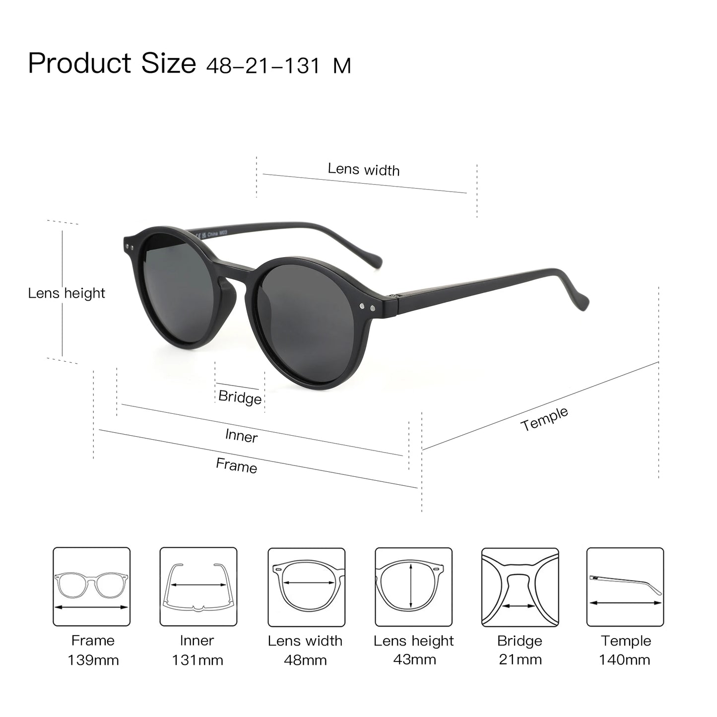 ZENOTTIC Retro Polarized Sunglasses 2026 2025 Men Women Vintage Small Round Frame Sun Glasses Polarized Lens UV400 Goggles Shade
