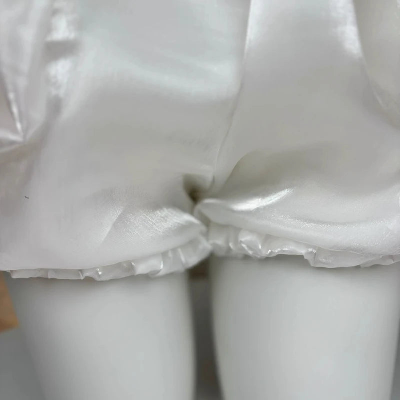 Sweet Casual Elastic Waist New Short Skirt Women Summer Chic White Ruffle Cake Skirts  Female Fashion Pretty 2025 Princess Skirt