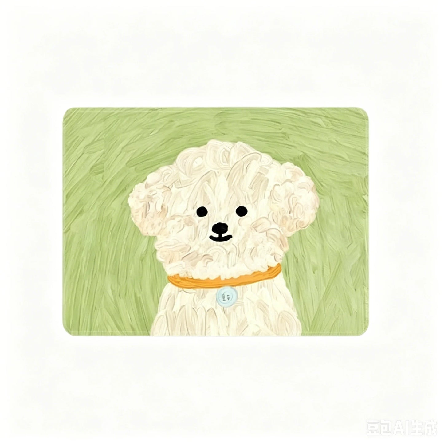 Cute Dog Mouse Pad, Rubber Non-slip Desk Mat for Office & Gaming, Poodle/White Dog/Schnauzer/Smiley Dog, Universal