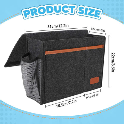 Hanging Bedside Bag, Under Mattress Storage Organizer, Bedside Pockets, Thick
