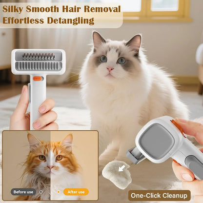 Professional Hair Remover Pet Grooming Comb, Dog Shedding Brush Self-Detangling for Cats Puppy Horse Doodle Bathing Washing