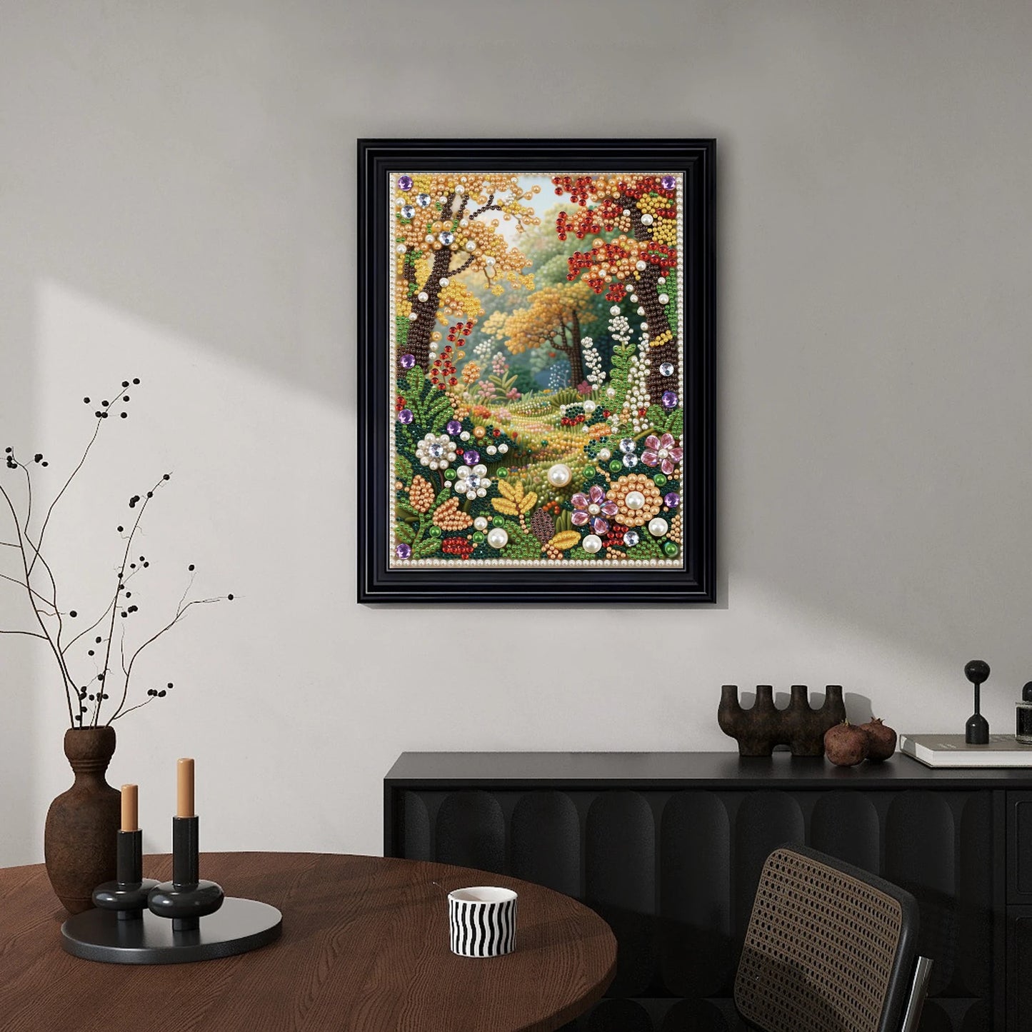 DIY Pearl Diamond Art Painting kits for Adults and Beginners,fine view Sparkling Painting Craft Home Wall Decor handmade Gift
