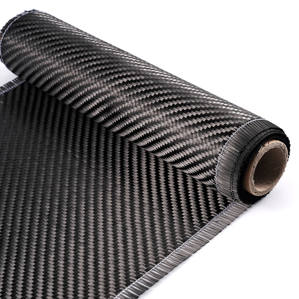 3K 200gsm0.2mm 30/60/150/300cm Thickness Carbon Fiber Cloth Plain Carbon Fabric For Commercial Car Part Sport Equipment