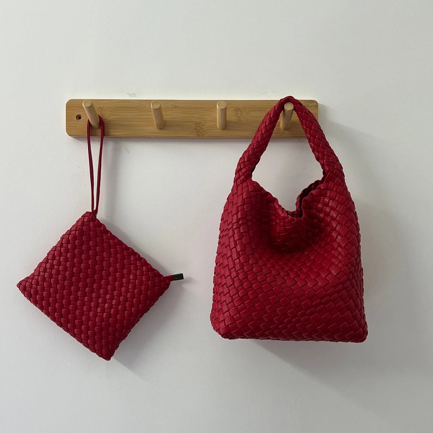 Designer bag Luxury 2025 woman bag Brand New Product PU Small size hand-woven bucket bag High quality Women's handbag