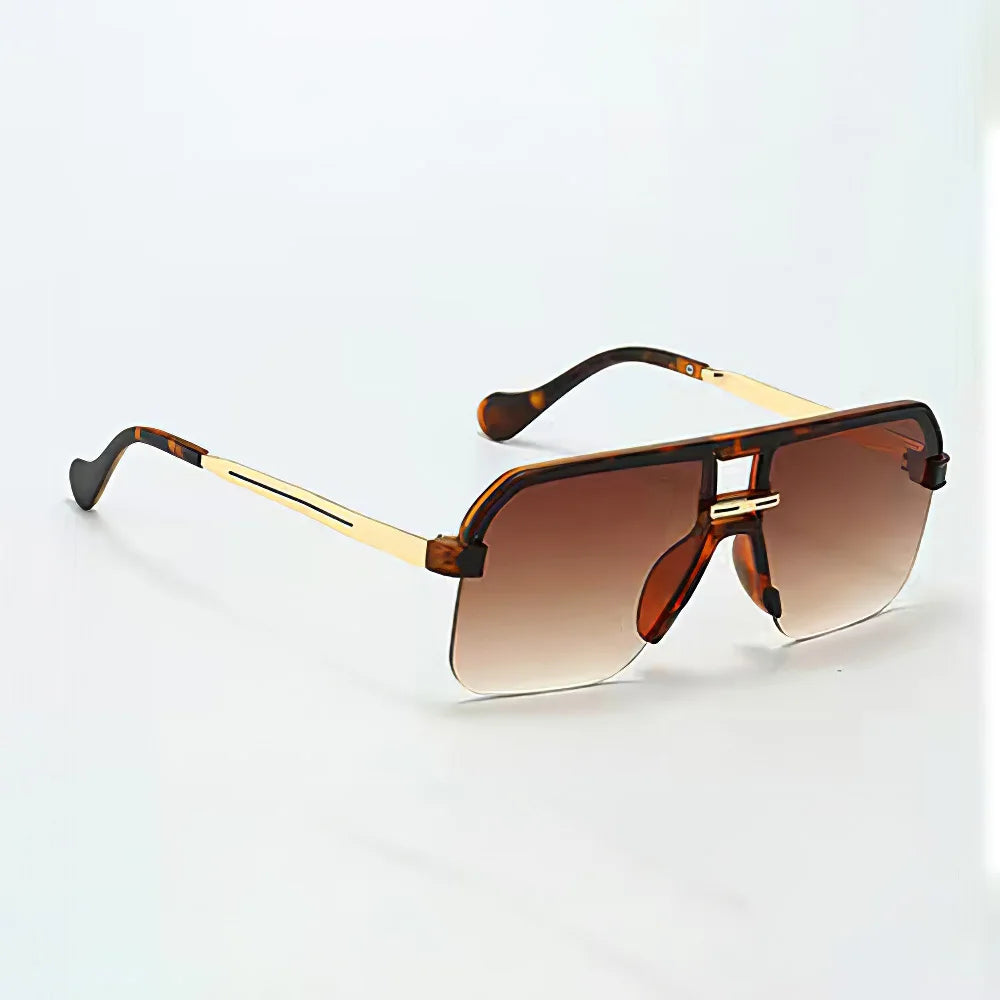 2025 New in Sunglasses for Women  Modern Fashion Transparent Frame Gradient Yellow Pink Lens Square Glasses Gift for Friend