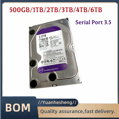 oHard disk recorder 500G/1T/2T/3T/4T/6T monitoring hard drive FOr Seagate serial port 3.5-inch monitoring purple disk