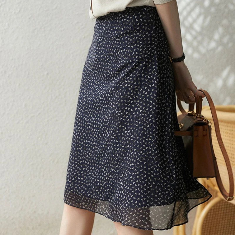 Female Skirts Chic and Elegant Women's Skirt To Knees Length A Line Harajuku New In Premium Korean Style Summer 2025 Trend Cheap