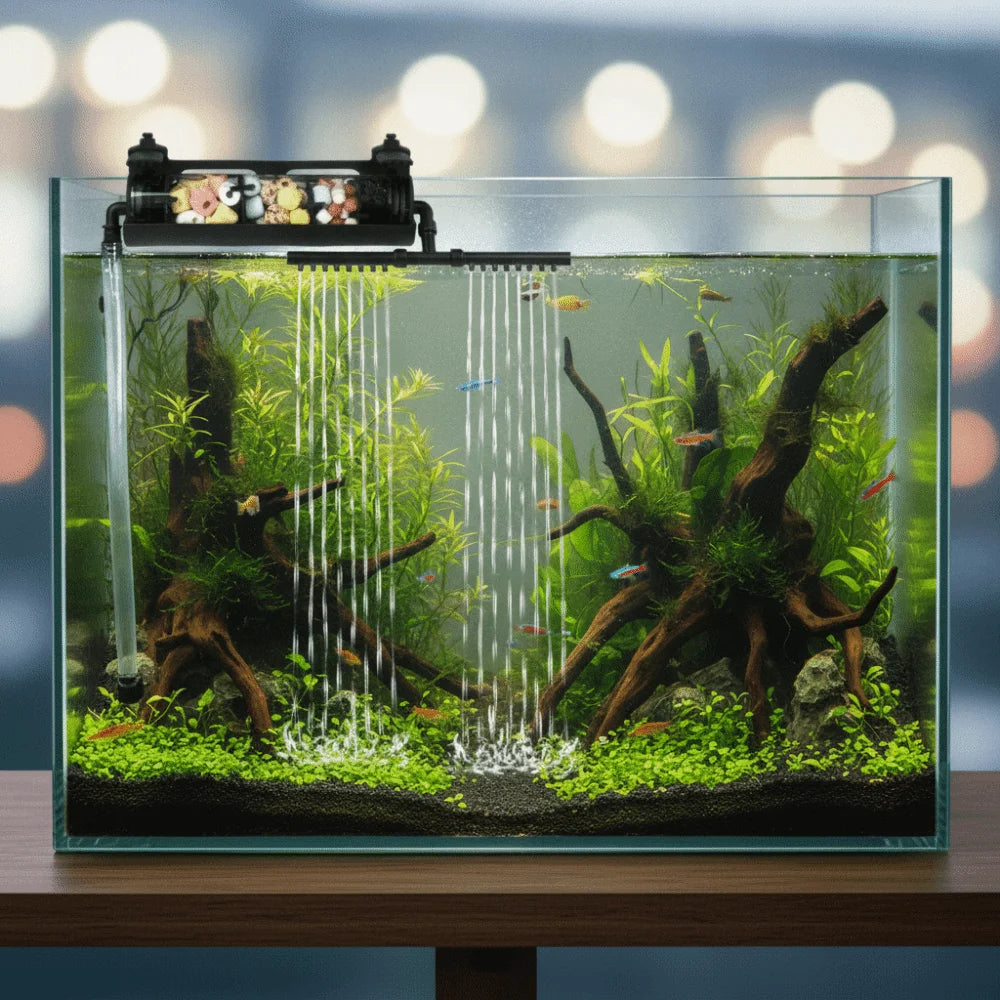 Multi-function Fish Tank Filter Efficient Top-mounted Filter External Filter Box Drip Overflow Fish Water Purifier