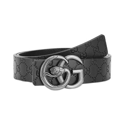 New Belts for Men Practical Senior Sense Male Belt Hot Sell Popular Automatic Buckle Red Belt Fashion Casual Waistband