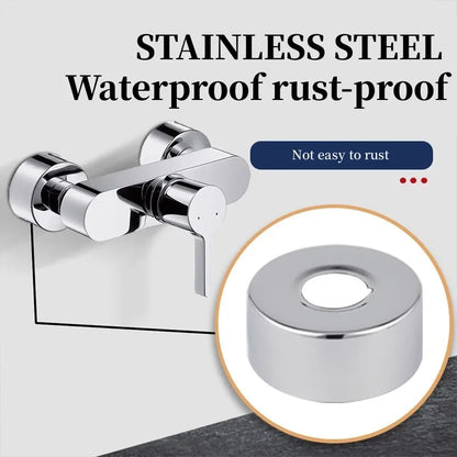 2PCS 1/2"3/4"Faucet Decorative Cover Stainless Steel Water Pipe Connector Heighten Valve Panel Shower Kitchen Faucet Accessories