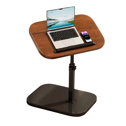 Foldable Sofa Edge Table Adjustable Height C-Shaped Adjustable Bedside Table Flip Desktop Space Saving Rotating Coffee Table