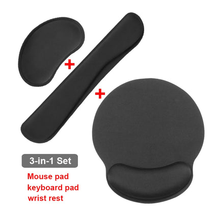 Mouse Pad Memory Foam Mouse Mat Keyboard MousePad Set Ergonomic Wrist Pad Mice Mat ,For Office Computer Laptop moise pad