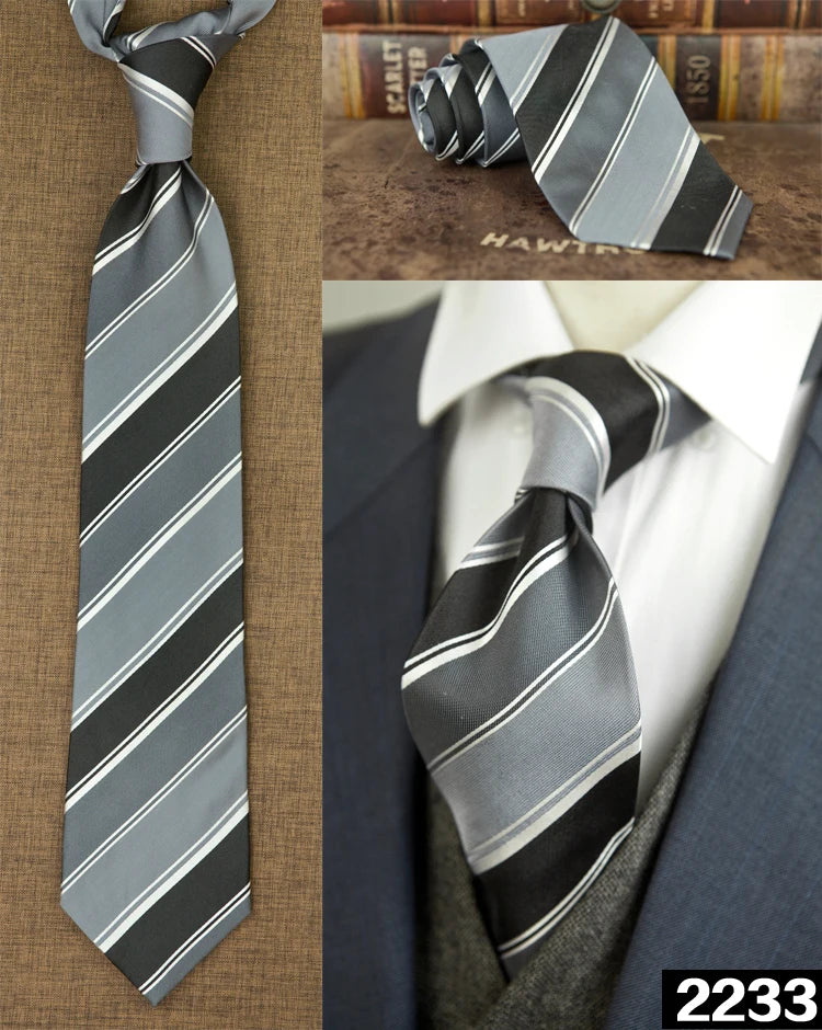 Ties Unusual Pattern Checked Abstract Polka Dots Stripes 100% Silk Jacquard Woven Fashion Brand New Casual Formal Party
