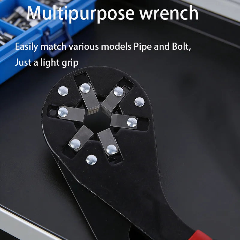 Magic Wrench 6 Inch 8 Inch Multi-purpose Hexagonal Alloy Steel Manual Clampable Movable Hexagonal Wrench hand tool wrench