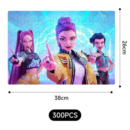 70/300PCS Wooden Jigsaw Puzzle Cool Cyberpunk Anime Family Interactive Game Collectible Gift for Adults Kids Teens Home Decor