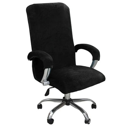 3Pcs/set Office with Armrest Gaming Chair Cover, Velvet Thickened Non-slip Waterproof, Removable Computer Chair Cover