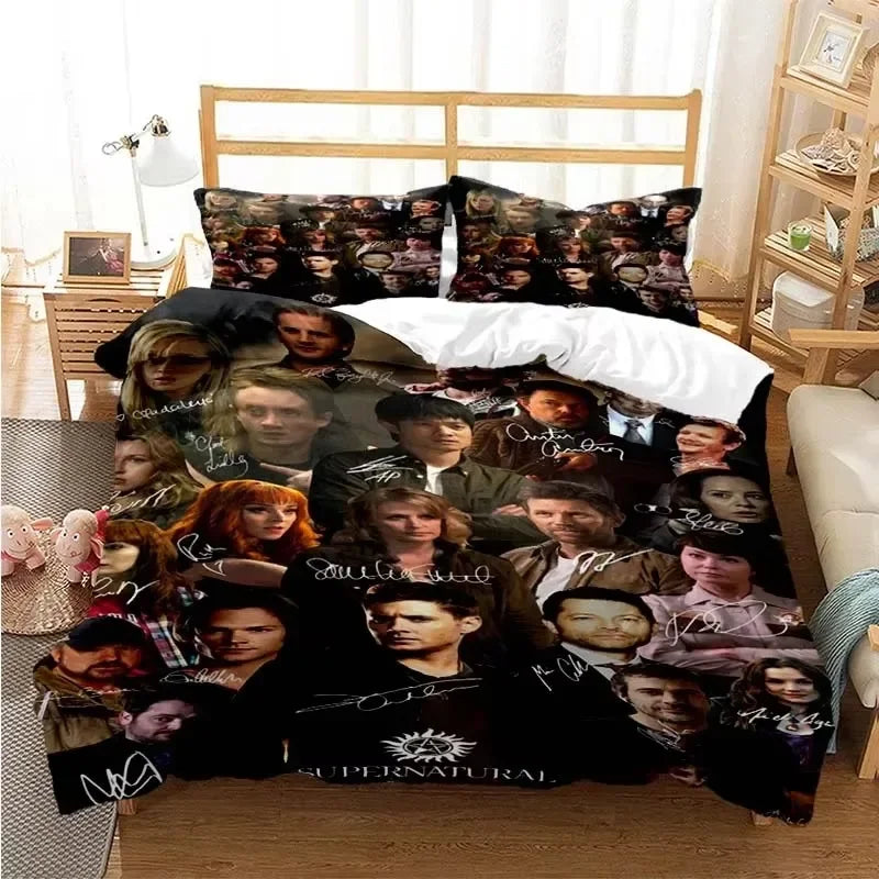 Supernatural 3D Printed Duvet Cover Set Twin Full Queen King Size Bedding Set Bed Linens Comforter Bedding Sets