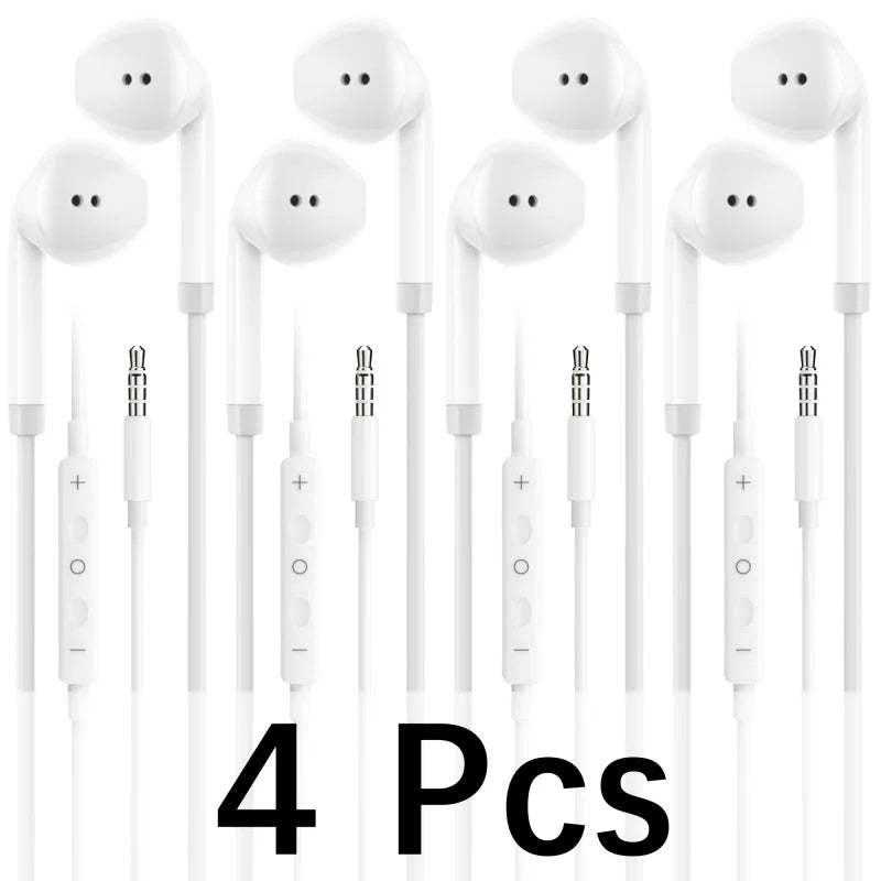Earphones  with Bass Stereo Sound In-Ear Headphones for Calls Music GamingDurable Cable for Office Workers Music
