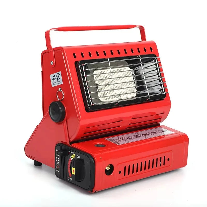 Portable Gas Camping Stove Outdoor Picnic BBQ Stove Portable Hand Warmer Home Heater Cassette Stove for Camping Tent Fishing