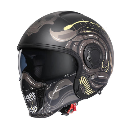 Helmets For Motorcycles Safety DOT ECE Certified 3/4 Open Face Helmets Motorcycle Modular Full Men Women Motorcycle Helmet Cyril