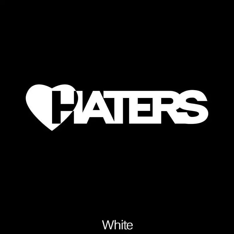 “HATERS" Stickers，cool and fashion stickers for Cars, Trucks, Walls, Laptops, Windows, Motorcycles, Bumpers Or Crafts