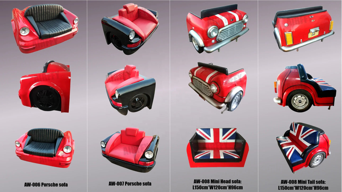 Modern Living Room Classic Car Sofa Love Seat Pink Leather Sofa For Sale