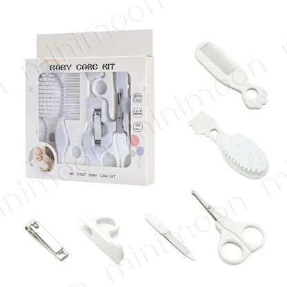 6-Piece Baby Grooming Kit & Hygiene Set, Safe Nail Clippers & Hair Brush Kit for Infant and Toddler Care